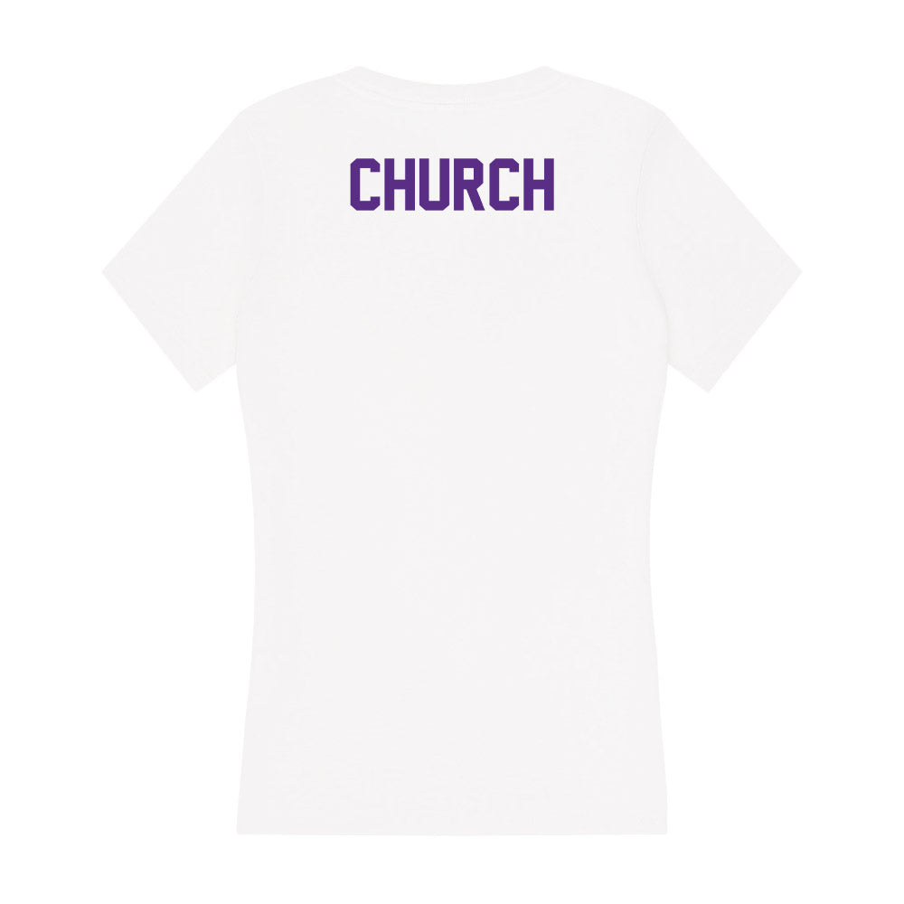 Clemson - NCAA Women's Gymnastics : Sierra Church - Women's V-Neck T-Shirt-1