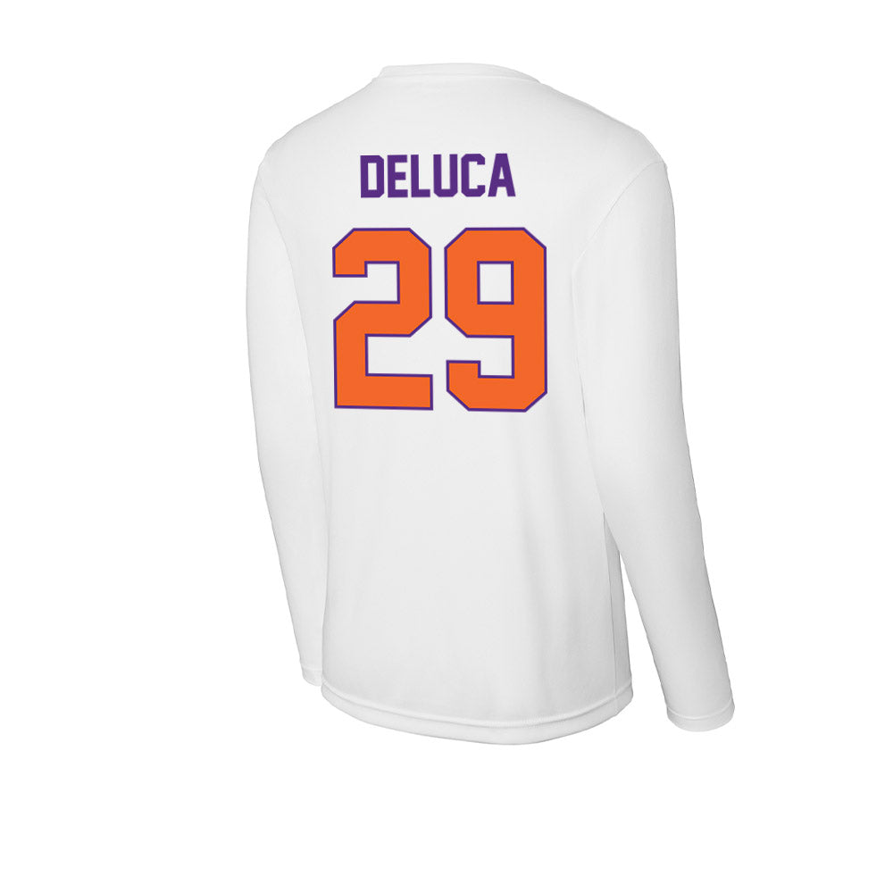 Clemson - NCAA Women's Lacrosse : Tessa DeLuca - Activewear Long Sleeve T-Shirt-1
