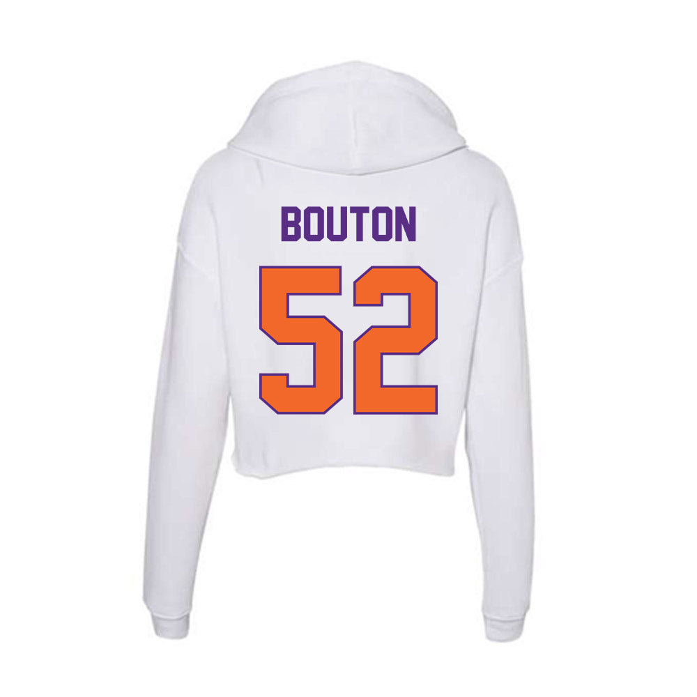 Clemson - NCAA Football : William Bouton - Women's Crop Fleece Hoodie-1