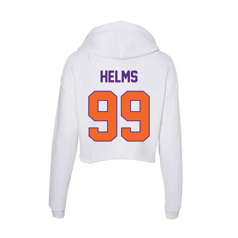 Clemson - NCAA Football : Hunter Helms - Women's Crop Fleece Hoodie-1