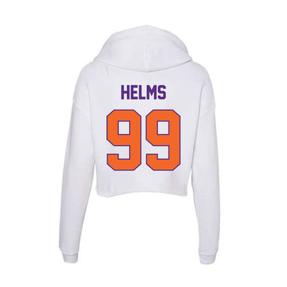 Clemson - NCAA Football : Hunter Helms - Women's Crop Fleece Hoodie-1
