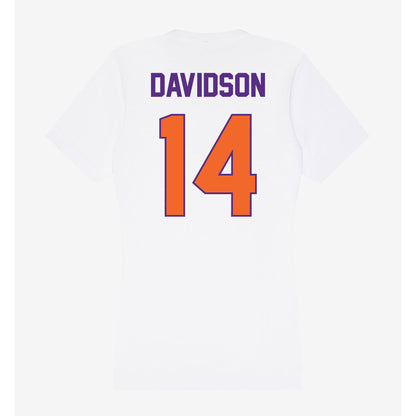 Clemson - NCAA Men's Basketball : Blake Davidson - Women's V-Neck T-Shirt-1