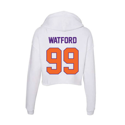 Clemson - NCAA Football : Ari Watford - Women's Crop Fleece Hoodie-1