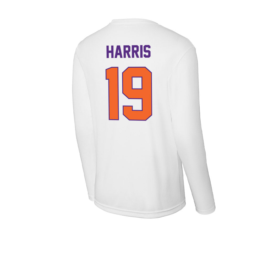 Clemson - NCAA Women's Soccer : Juju Harris - Activewear Long Sleeve T-Shirt-1