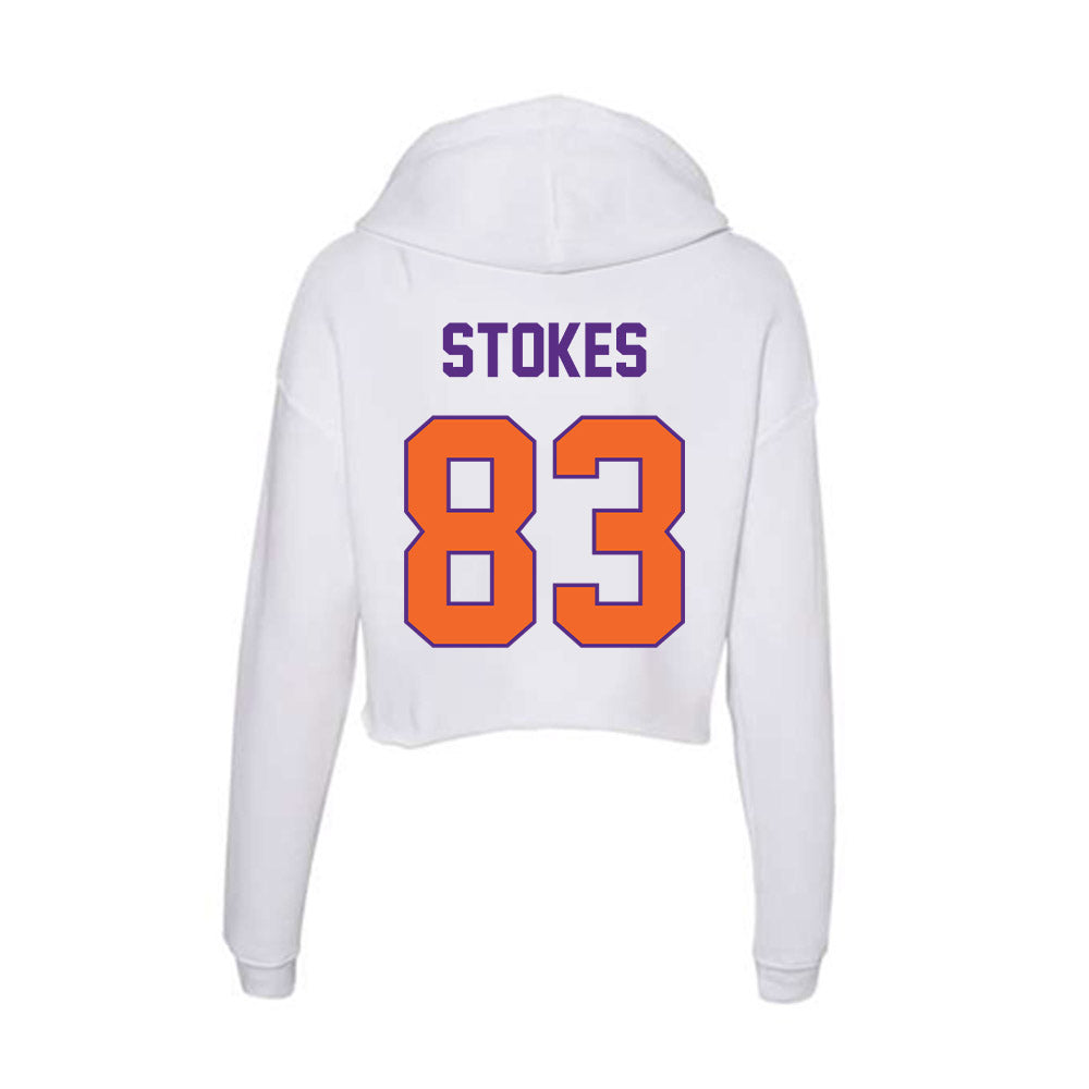 Clemson - NCAA Football : Ethan Stokes - Women's Crop Fleece Hoodie-1