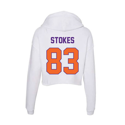 Clemson - NCAA Football : Ethan Stokes - Women's Crop Fleece Hoodie-1
