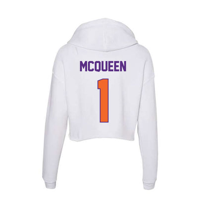 Clemson - NCAA Women's Basketball : Loyal McQueen - Women's Crop Fleece Hoodie-1