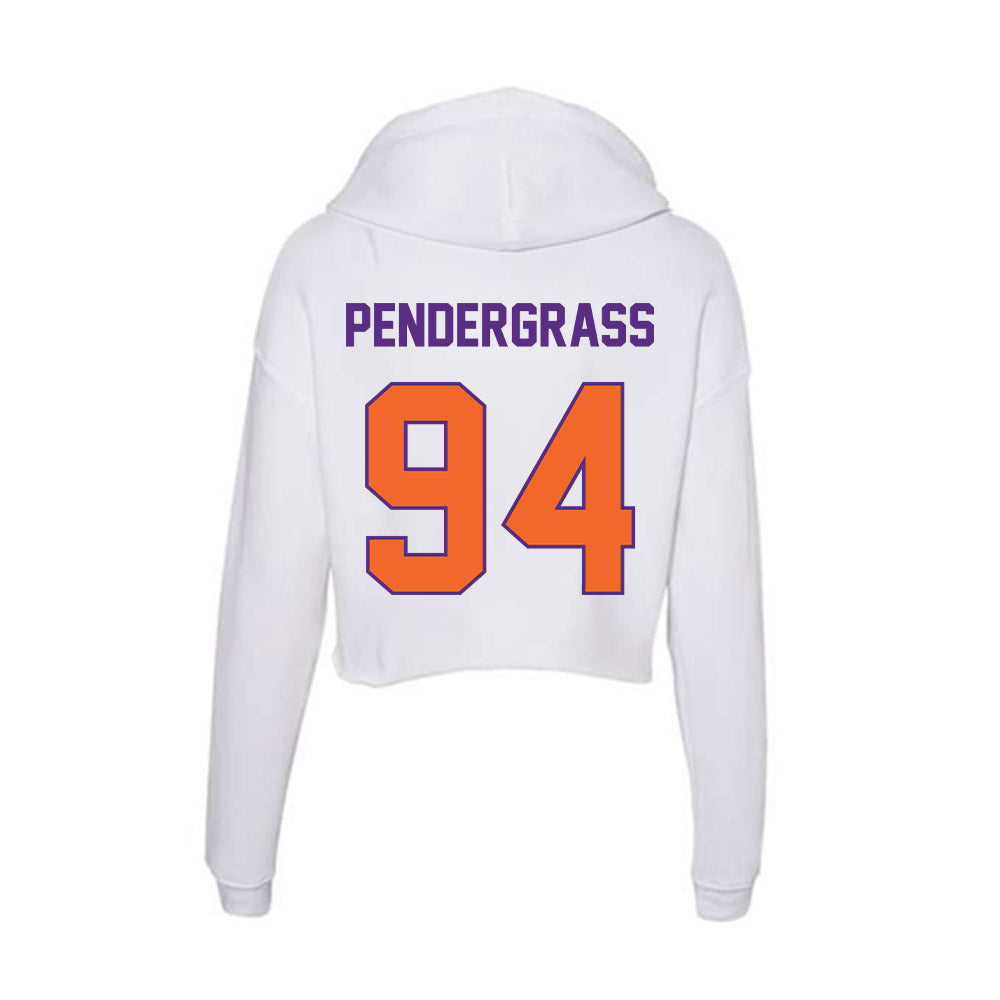 Clemson - NCAA Football : Chapman Pendergrass - Women's Crop Fleece Hoodie-1