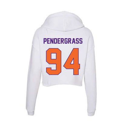 Clemson - NCAA Football : Chapman Pendergrass - Women's Crop Fleece Hoodie-1