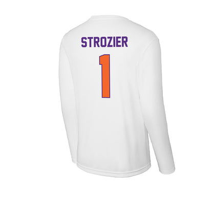 Clemson - NCAA Football : Branden Strozier - Activewear Long Sleeve T-Shirt-1