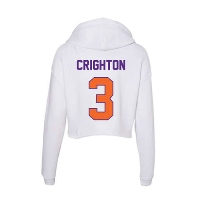 Clemson - NCAA Baseball : Jack Crighton - Women's Crop Fleece Hoodie-1