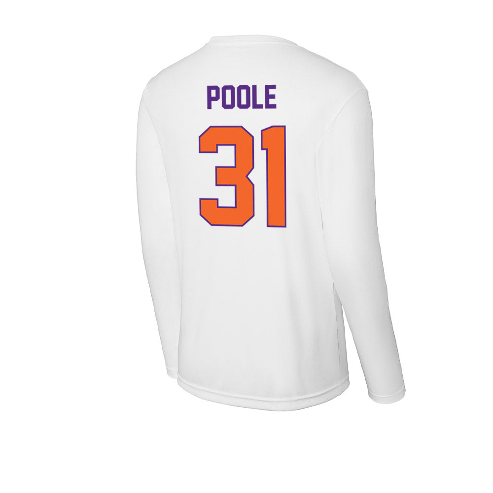 Clemson - NCAA Women's Basketball : Anya Poole - Activewear Long Sleeve T-Shirt-1