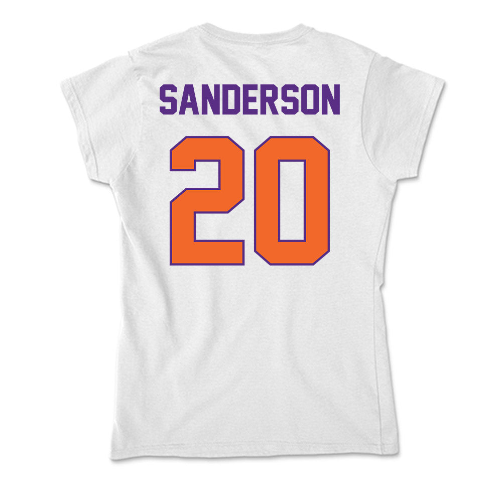 Clemson - NCAA Football : Clark Sanderson - Soft Style Women’s T-Shirt-1