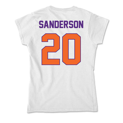 Clemson - NCAA Football : Clark Sanderson - Soft Style Women’s T-Shirt-1