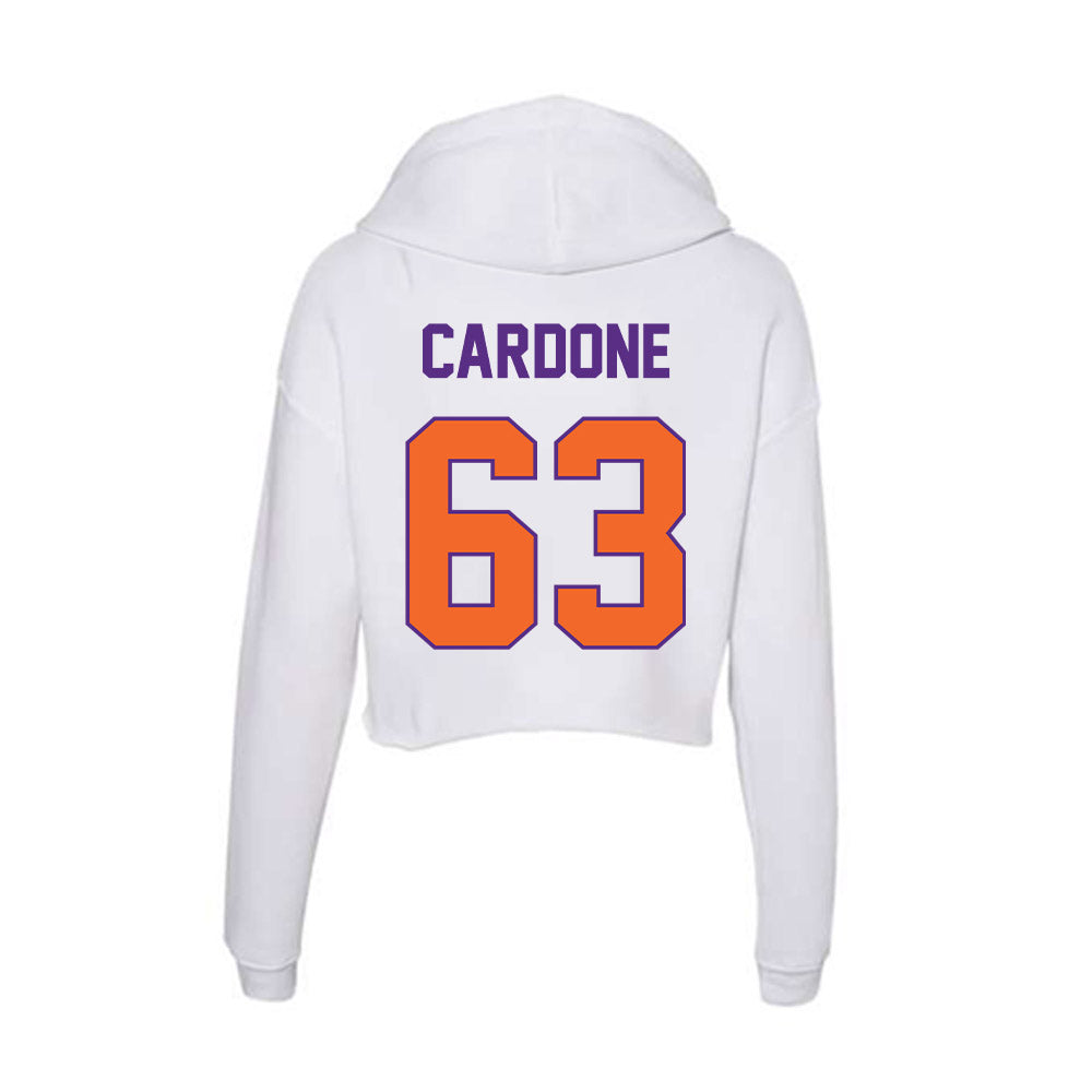 Clemson - NCAA Football : Dominic Cardone - Women's Crop Fleece Hoodie-1