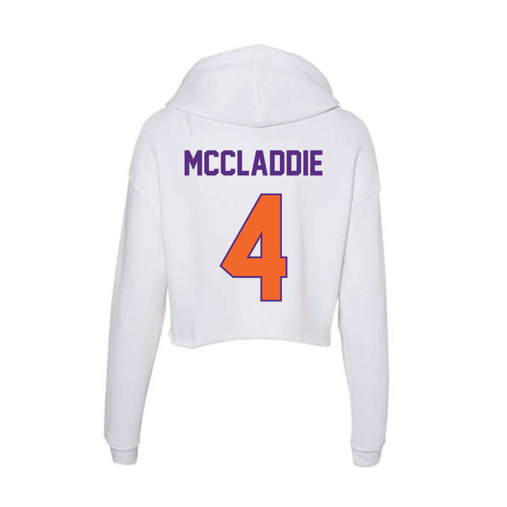 Clemson - NCAA Baseball : Tryston McCladdie - Women's Crop Fleece Hoodie-1
