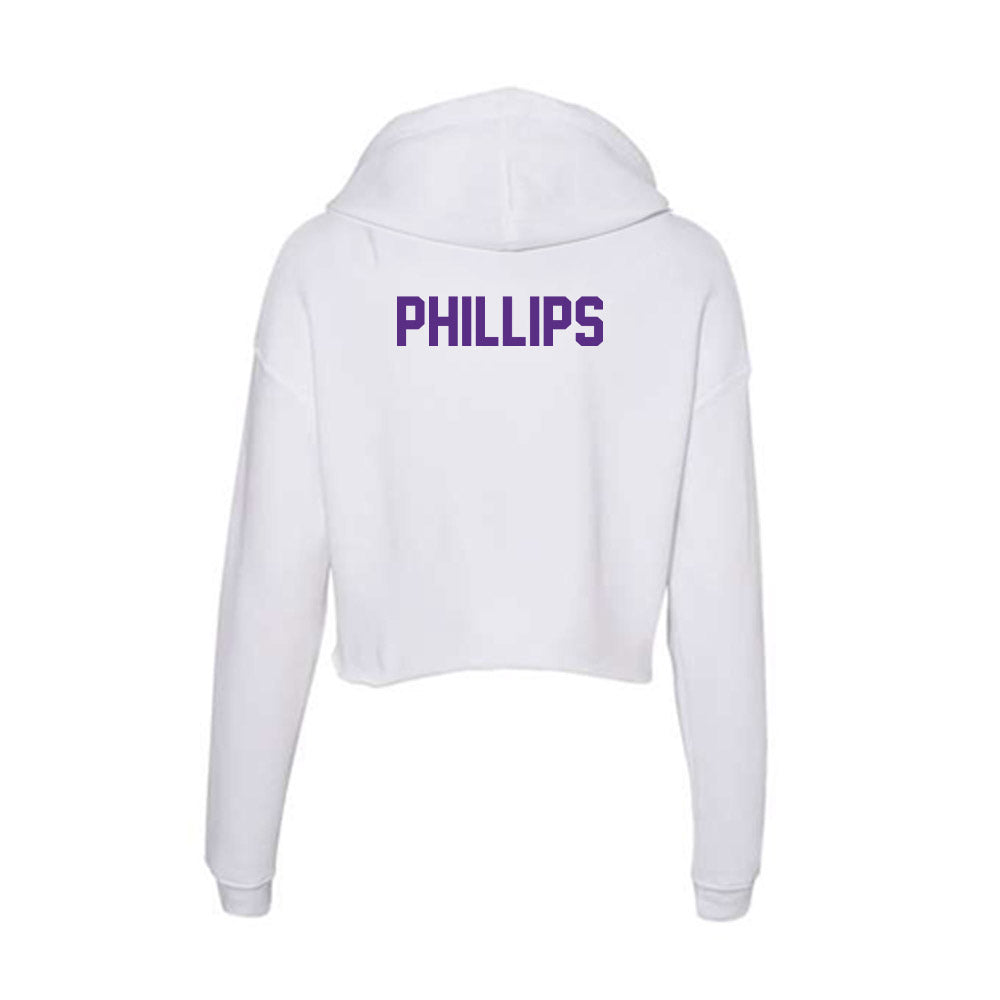 Clemson - NCAA Men's Track & Field : Matthew Phillips - Women's Crop Fleece Hoodie-1