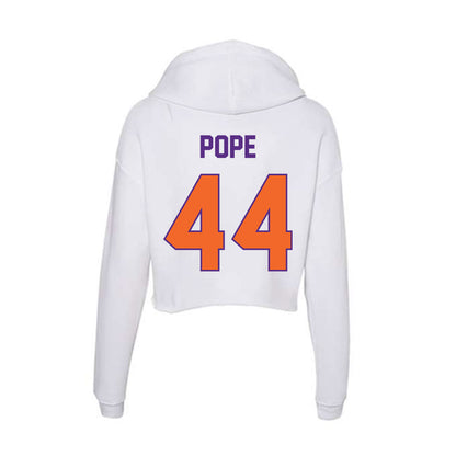Clemson - NCAA Football : Banks Pope - Women's Crop Fleece Hoodie-1