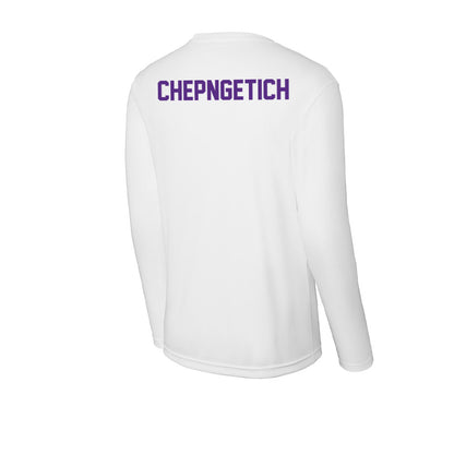 Clemson - NCAA Women's Track & Field : Gladys Chepngetich - Activewear Long Sleeve T-Shirt-1