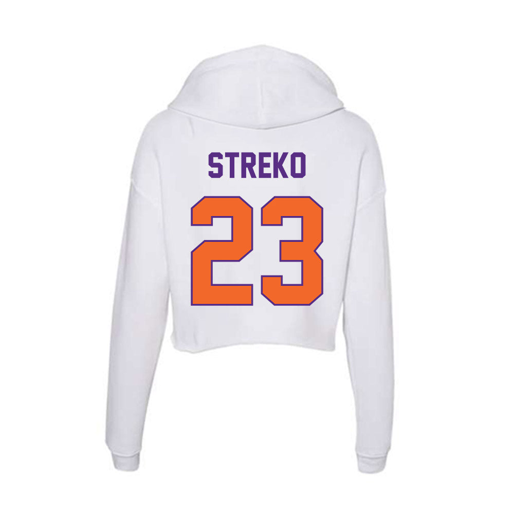 Clemson - NCAA Football : Peyton Streko - Women's Crop Fleece Hoodie-1
