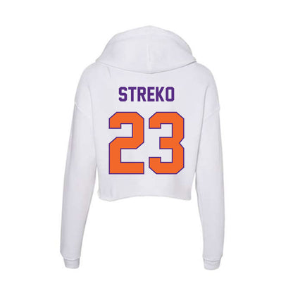 Clemson - NCAA Football : Peyton Streko - Women's Crop Fleece Hoodie-1