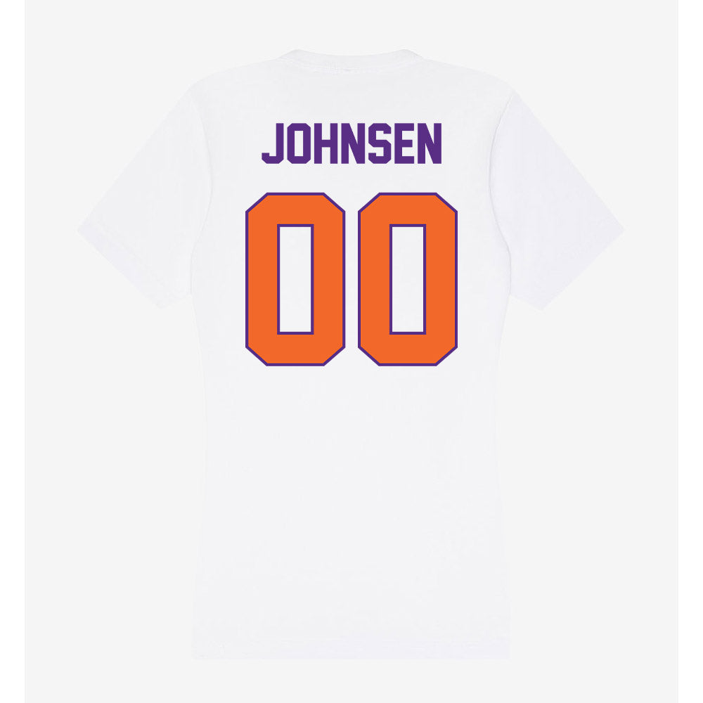 Clemson - NCAA Softball : Jordyn Johnsen - Women's V-Neck T-Shirt-1