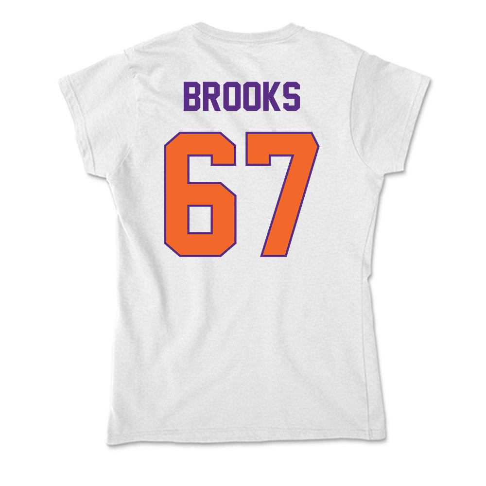 Clemson - NCAA Football : Nathan Brooks - Soft Style Women’s T-Shirt-1