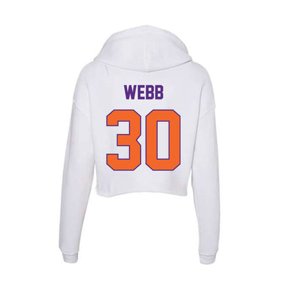 Clemson - NCAA Football : Kylen Webb - Women's Crop Fleece Hoodie-1