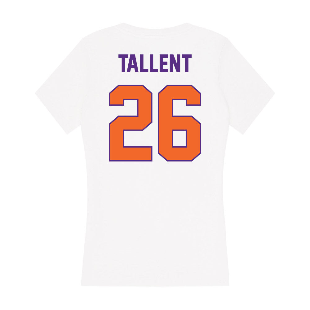 Clemson - NCAA Baseball : Casey Tallent - Women's V-Neck T-Shirt-1