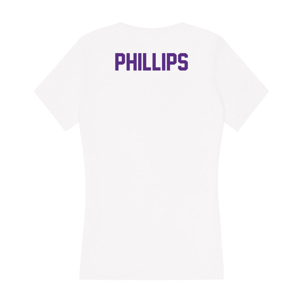Clemson - NCAA Men's Track & Field : Matthew Phillips - Women's V-Neck T-Shirt-1