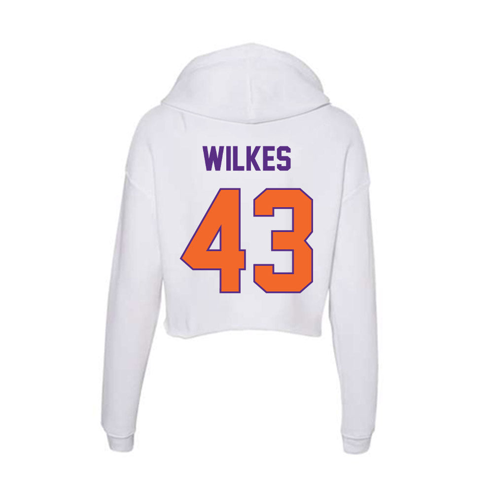 Clemson - NCAA Football : Billy Wilkes - Women's Crop Fleece Hoodie-1
