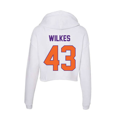 Clemson - NCAA Football : Billy Wilkes - Women's Crop Fleece Hoodie-1