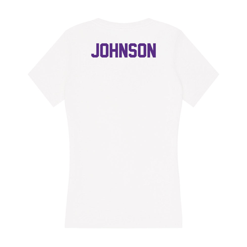 Clemson - NCAA Women's Track & Field : Jessica Johnson - Women's V-Neck T-Shirt-1