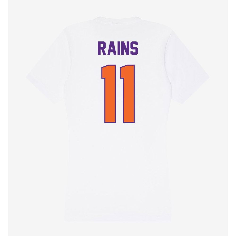 Clemson - NCAA Women's Volleyball : Addisen Rains - Women's V-Neck T-Shirt-1