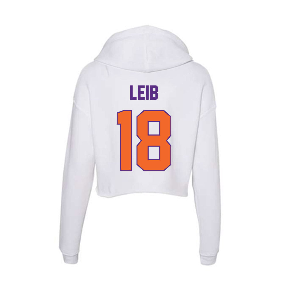 Clemson - NCAA Men's Soccer : Matthias Leib - Women's Crop Fleece Hoodie-1
