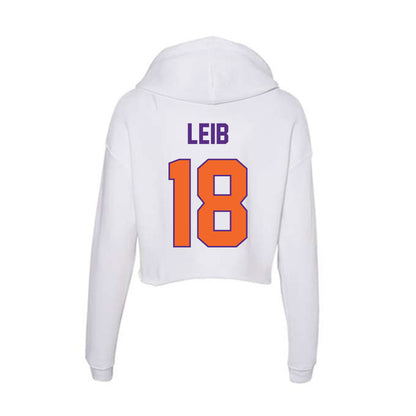 Clemson - NCAA Men's Soccer : Matthias Leib - Women's Crop Fleece Hoodie-1