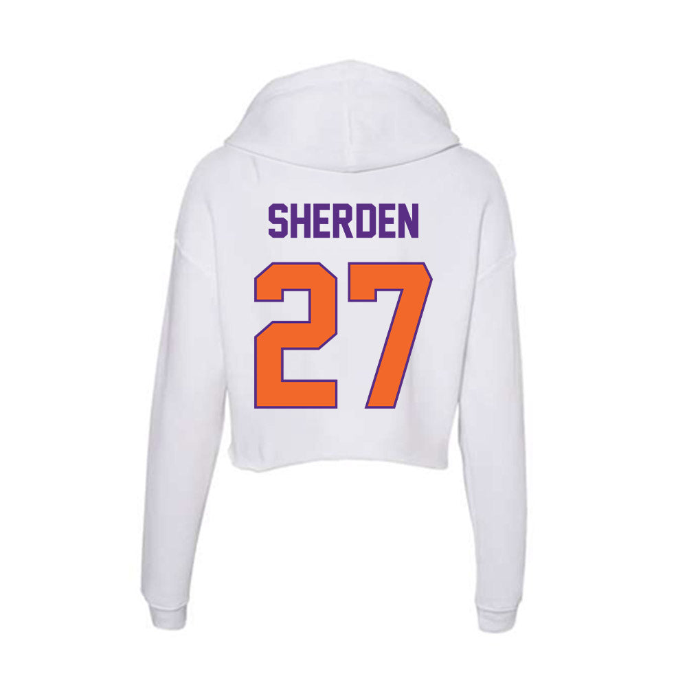 Clemson - NCAA Women's Soccer : Erin Sherden - Women's Crop Fleece Hoodie-1