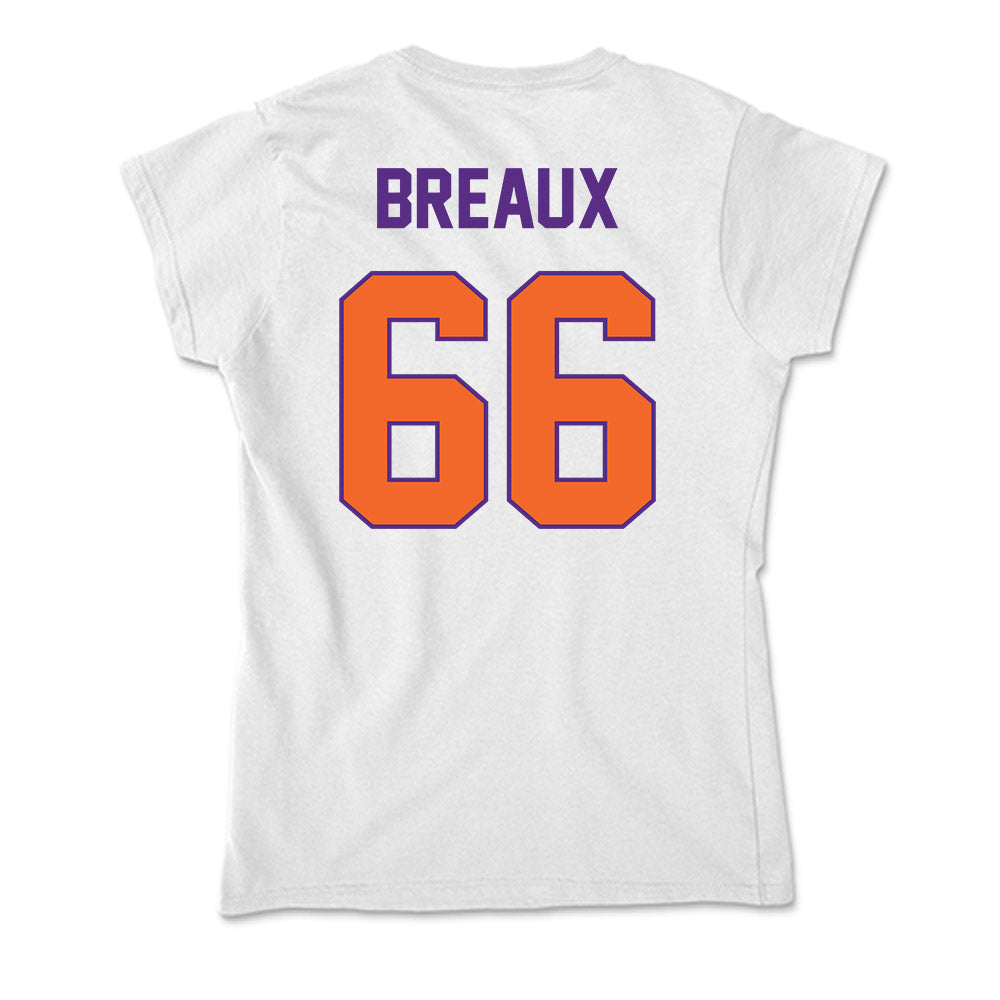 Clemson - NCAA Softball : Sarah Breaux - Soft Style Women’s T-Shirt-1