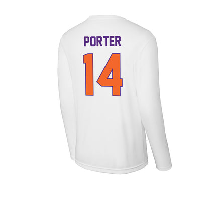 Clemson - NCAA Women's Basketball : Addie Porter - Activewear Long Sleeve T-Shirt-1