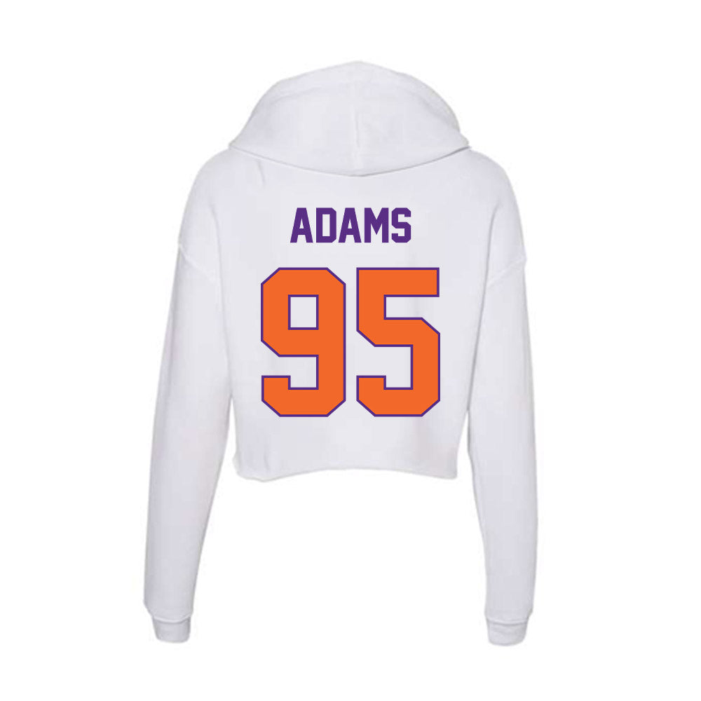 Clemson - NCAA Football : Amare Adams - Women's Crop Fleece Hoodie-1