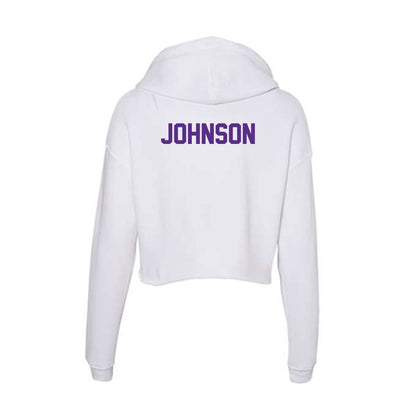 Clemson - NCAA Women's Track & Field : Jessica Johnson - Women's Crop Fleece Hoodie-1