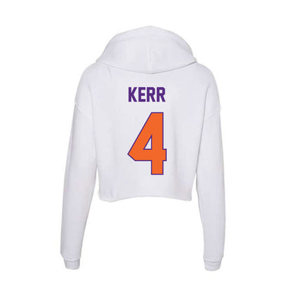 Clemson - NCAA Women's Soccer : Neely Kerr - Women's Crop Fleece Hoodie-1