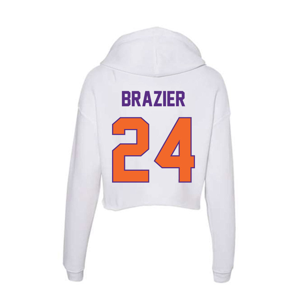 Clemson - NCAA Women's Lacrosse : Shannon Brazier - Women's Crop Fleece Hoodie-1