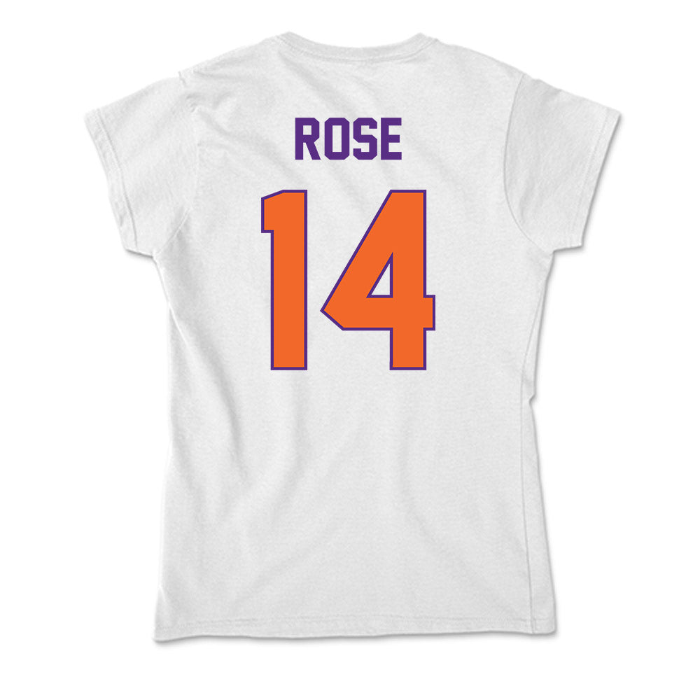 Clemson - NCAA Women's Basketball : Rachael Rose - Soft Style Women’s T-Shirt-1