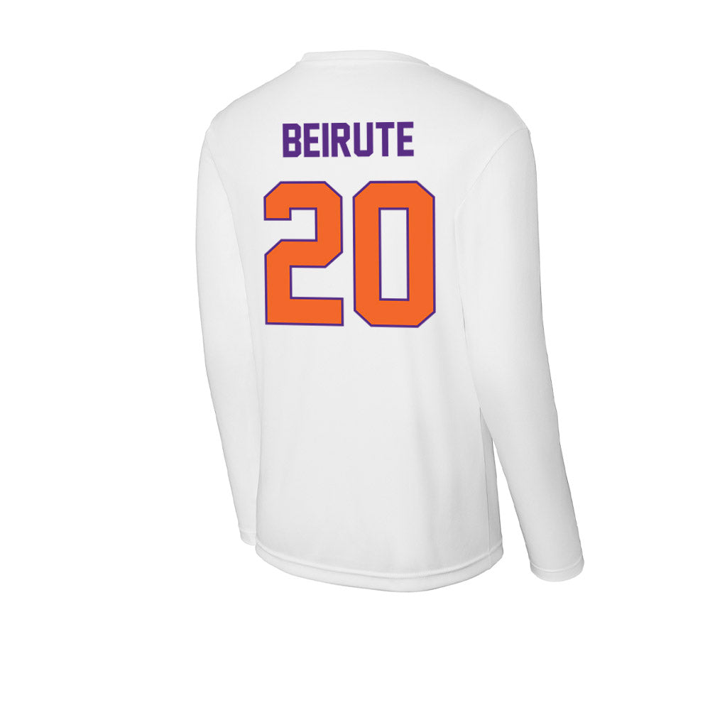 Clemson - NCAA Men's Soccer : Andres Beirute - Activewear Long Sleeve T-Shirt-1