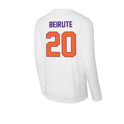 Clemson - NCAA Men's Soccer : Andres Beirute - Activewear Long Sleeve T-Shirt-1
