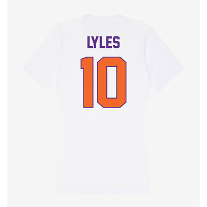 Clemson - NCAA Women's Soccer : Renee Lyles - Women's V-Neck T-Shirt-1