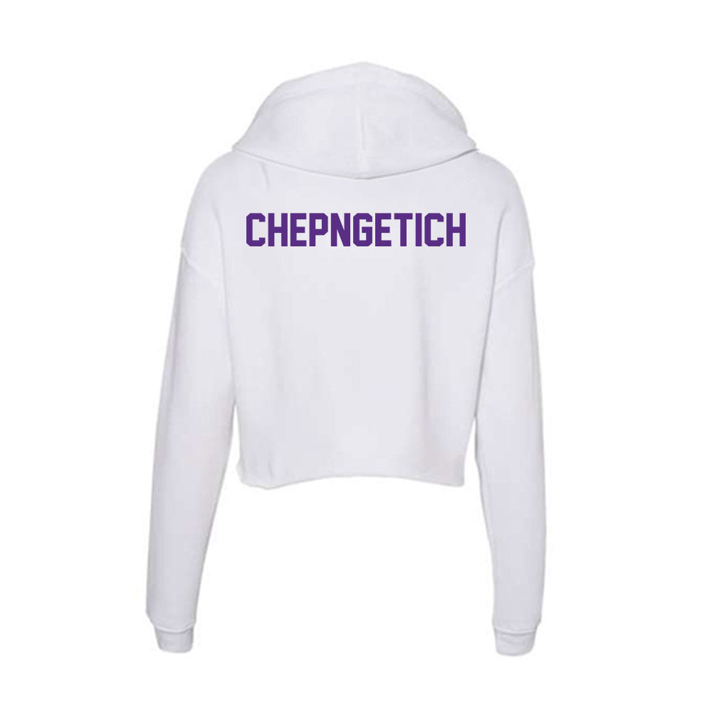 Clemson - NCAA Women's Track & Field : Gladys Chepngetich - Women's Crop Fleece Hoodie-1