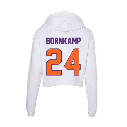 Clemson - NCAA Women's Soccer : Megan Bornkamp - Women's Crop Fleece Hoodie-1