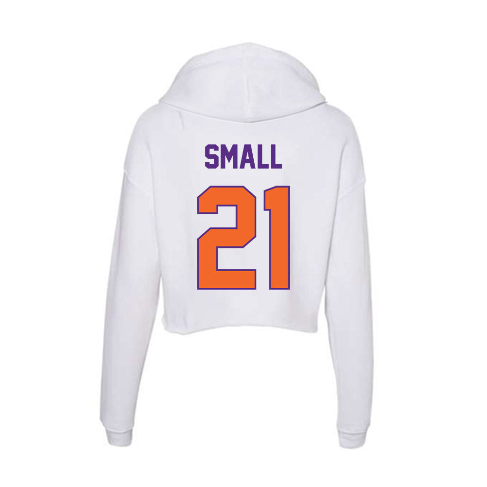Clemson - NCAA Women's Soccer : Carla Small - Women's Crop Fleece Hoodie-1